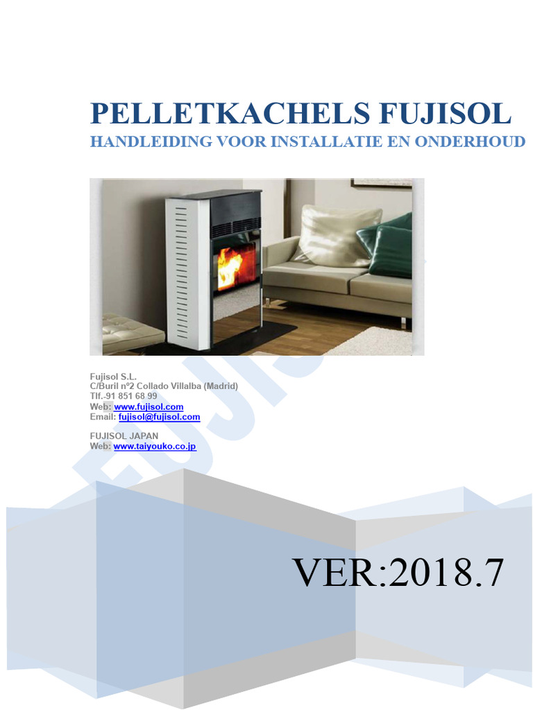 Gebruikershandleiding Pelletkachel Fujisol 20189 | PDF
