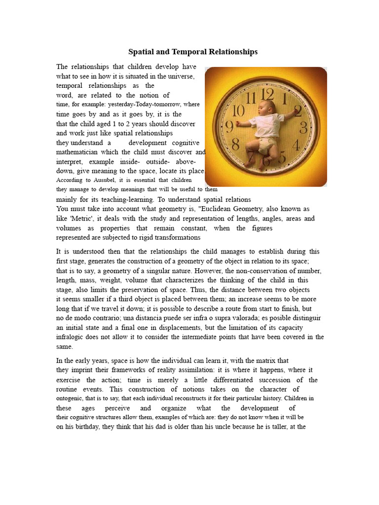 Understanding Spatial and Temporal Development | PDF | Geometry | Space