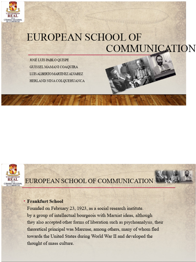 European School of Communication Overview | PDF | Semiotics | Liberal ...