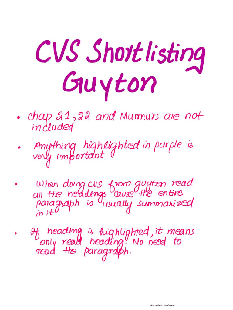 Cvs Shortlisting Guyton | PDF