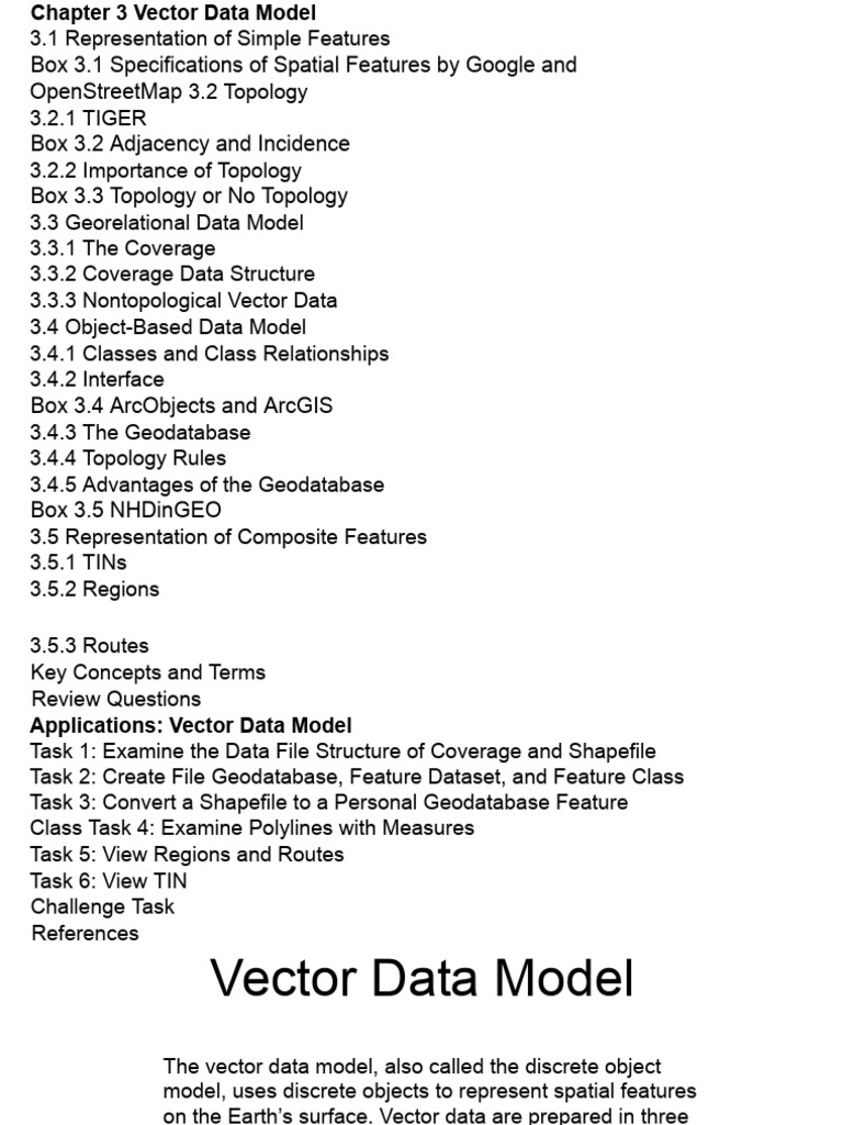 Understanding Vector Data Models in GIS | PDF | Class (Computer ...