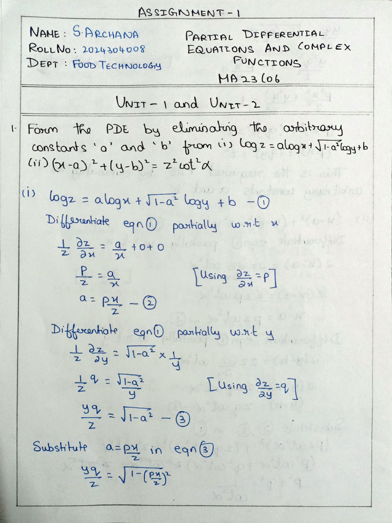 Math Assignment 1 | PDF