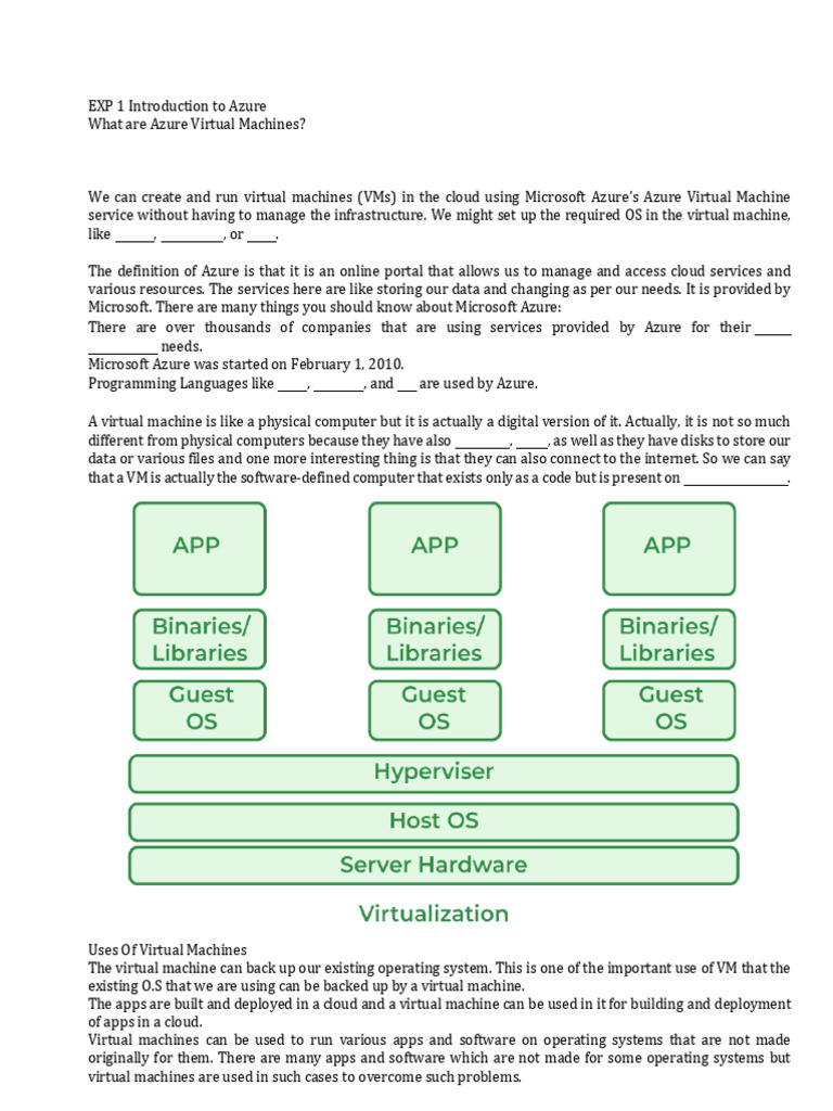 Azure Virtual Machines Overview Guide | PDF | Virtual Machine ...