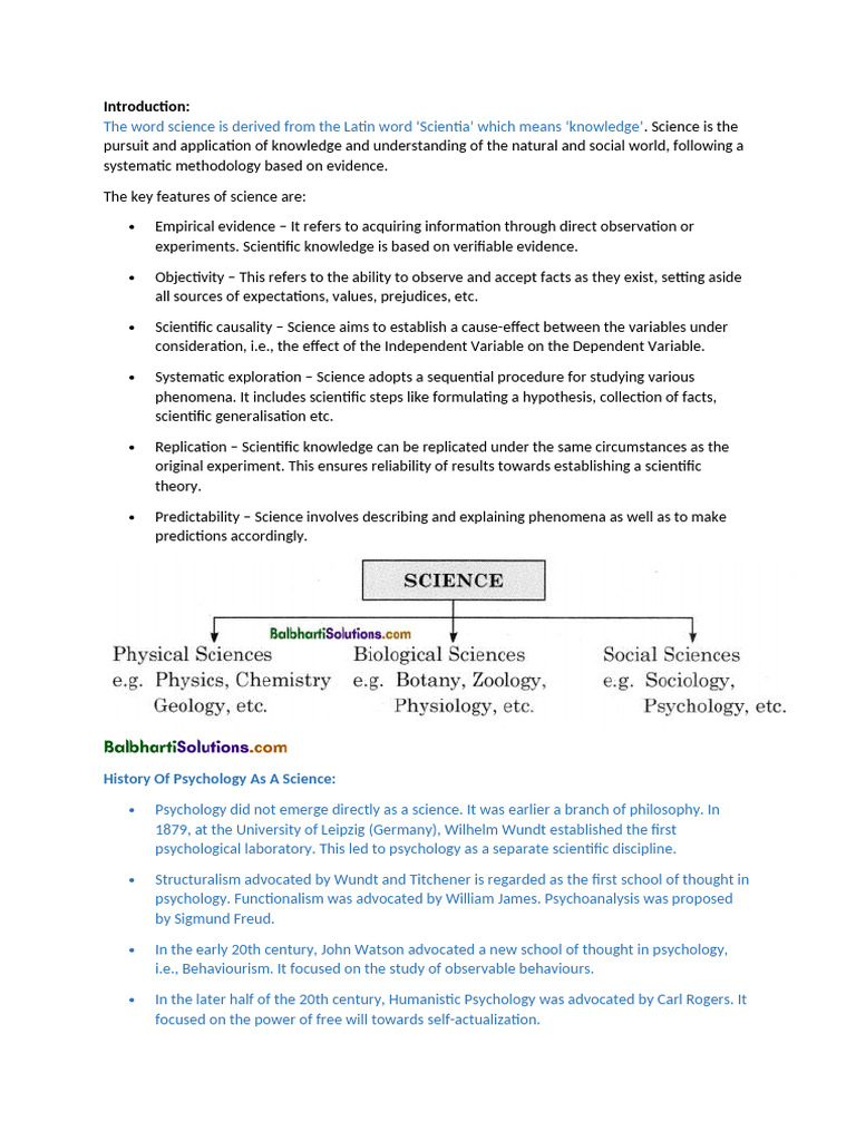 Understanding Psychology as a Science | PDF | Psychology | Science