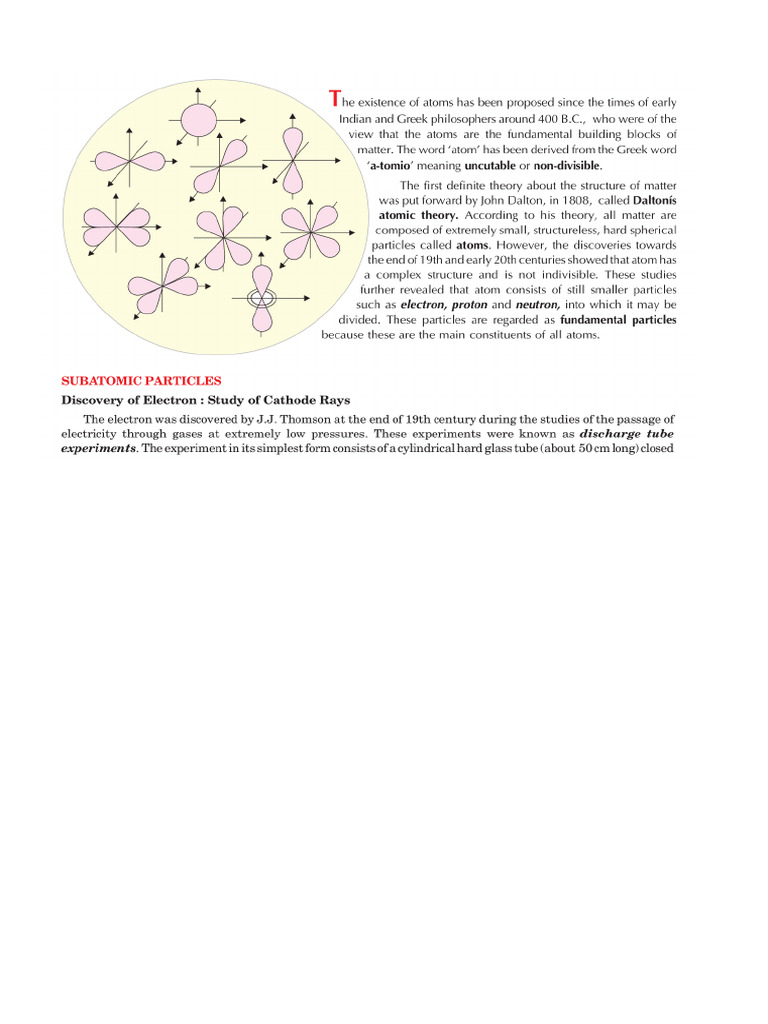 Atomic Structure | PDF