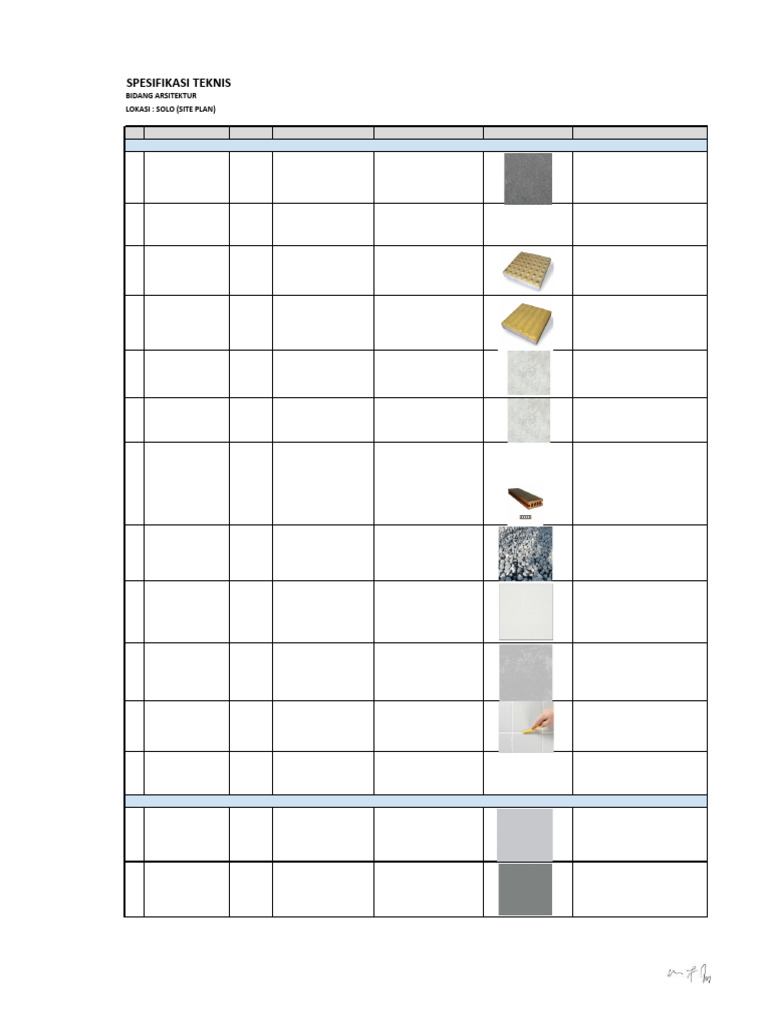 SPEKTEK PEKERJAAN ARSITEKTUR | PDF