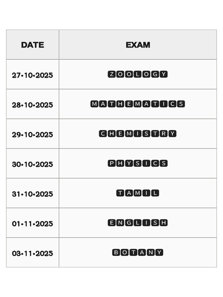 Oct ~ Monthly Exam | PDF