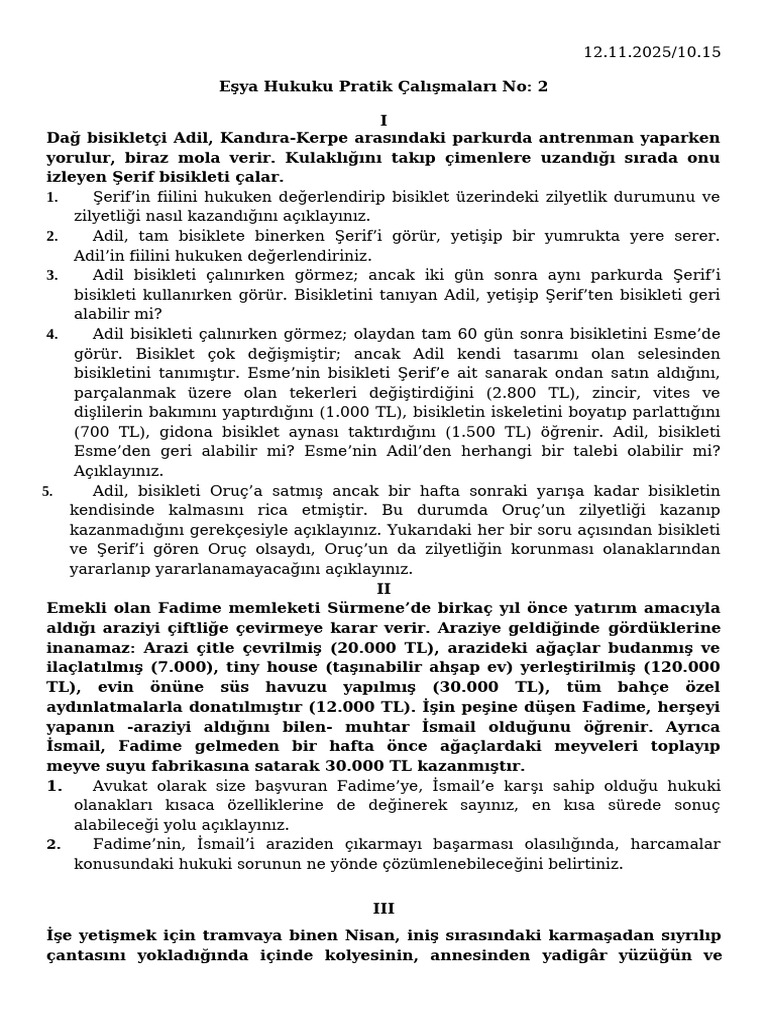 Esya Pratik No 2 | PDF