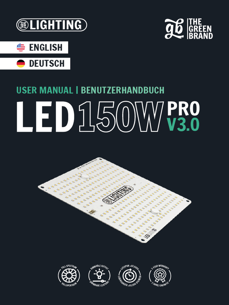 Manual Led 150W GB Lighting | PDF