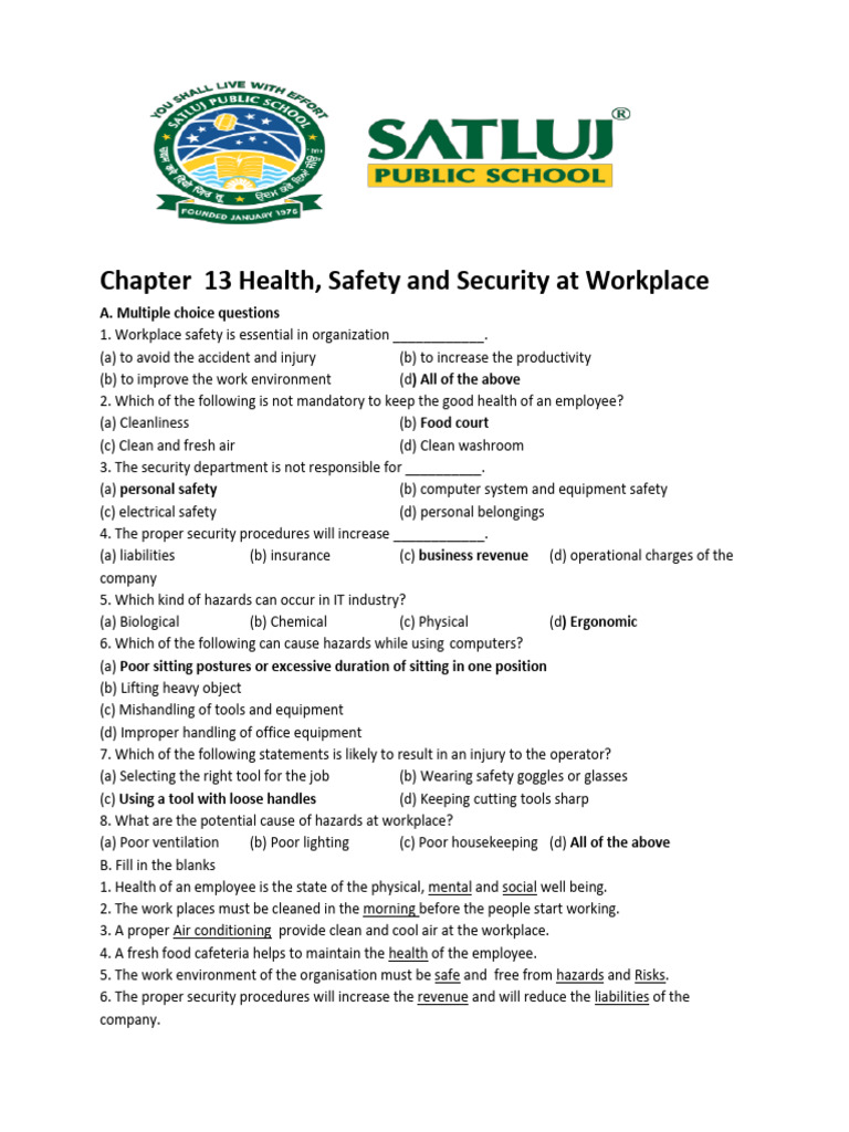 Workplace Health and Safety Guidelines | PDF | Hazards | Occupational ...