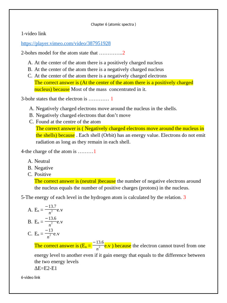 Understanding Atomic Spectra and X-rays | PDF | Emission Spectrum ...
