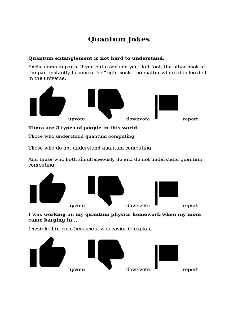 Quantum Physics Jokes and Humor | PDF | Physics | Quantum Mechanics