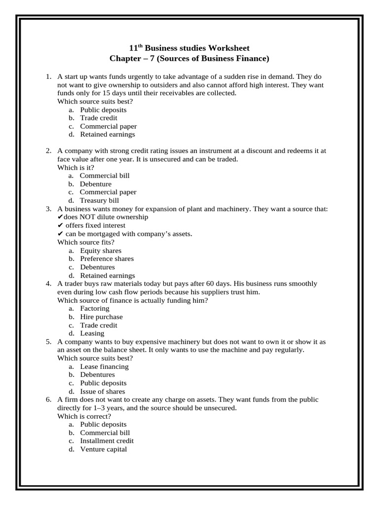 Sources of Business Finance Explained | PDF | Interest | Banks