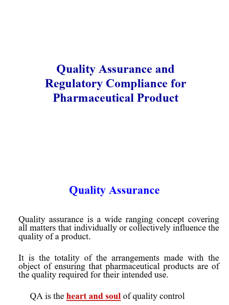 Pharmaceutical Quality Assurance Guide | PDF | Shelf Life ...