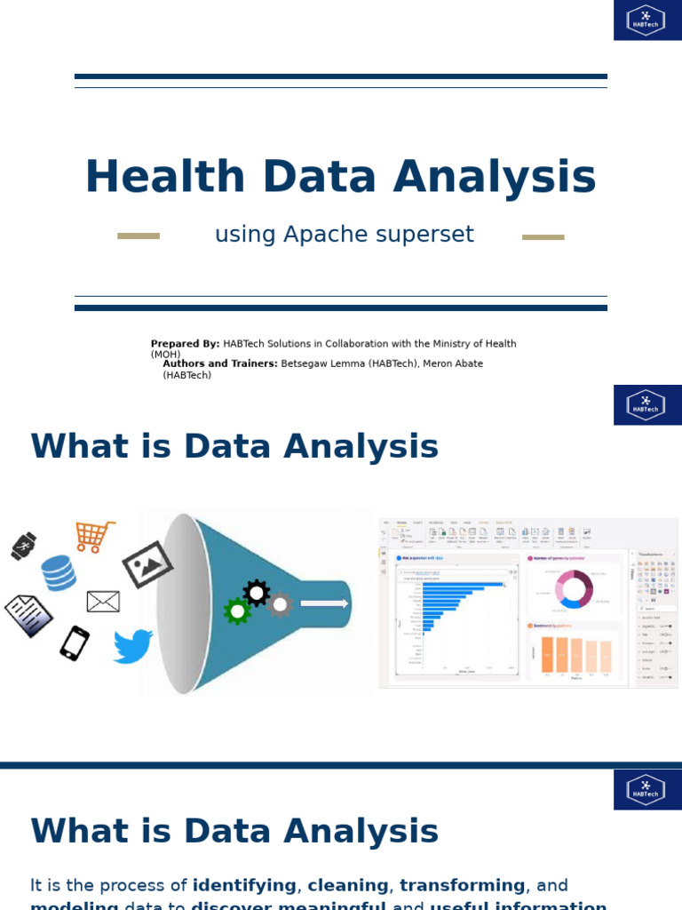 Health Data Analysis with Apache Superset | PDF | Analytics | Data Analysis