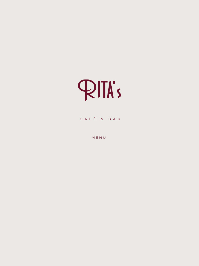 Ritas Food Menu | PDF