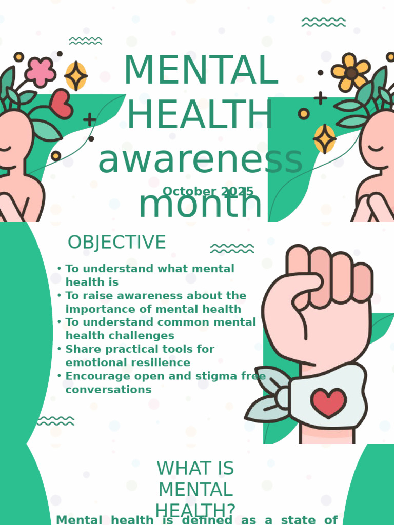 October 2025 Mental Health Awareness Guide | PDF | Mental Disorder ...