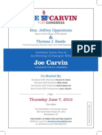 Joe Carvin June 7 Event