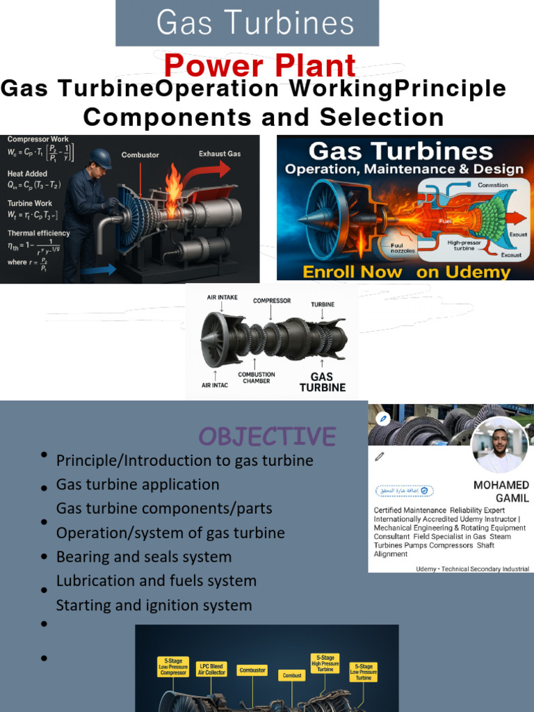 Gas Turbine Operation and Maintenance | PDF | Turbine | Internal ...