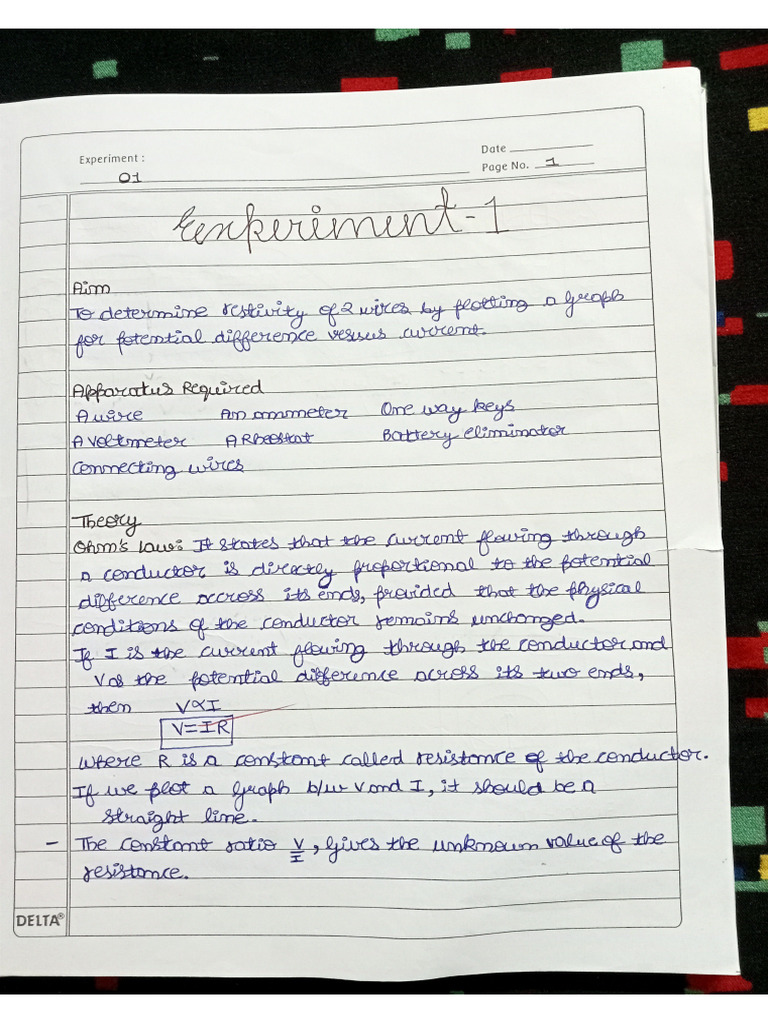 Phy Pratical File | PDF