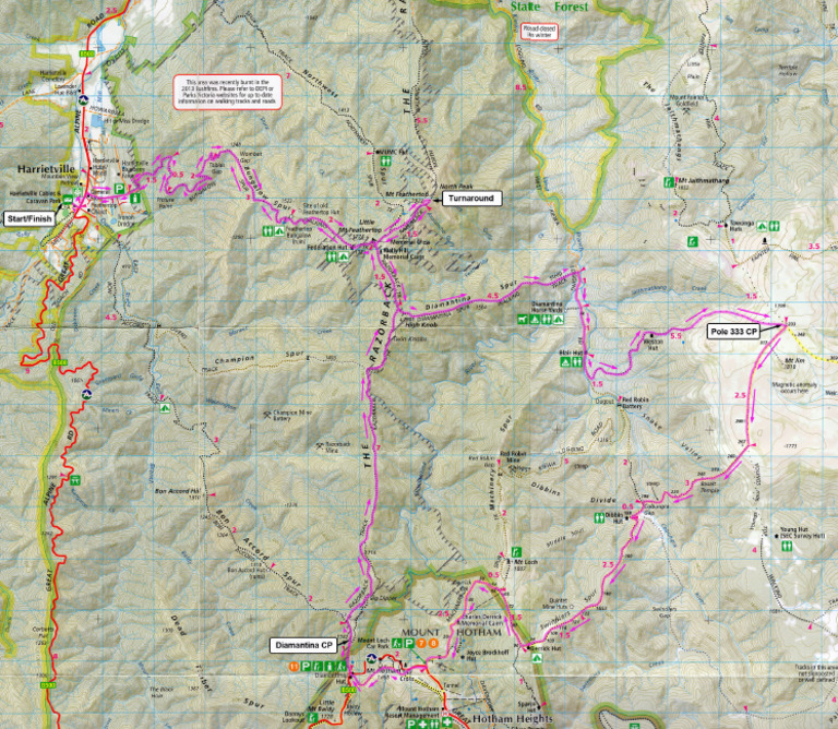 Razorback 64km Marked Up Map(1) | PDF