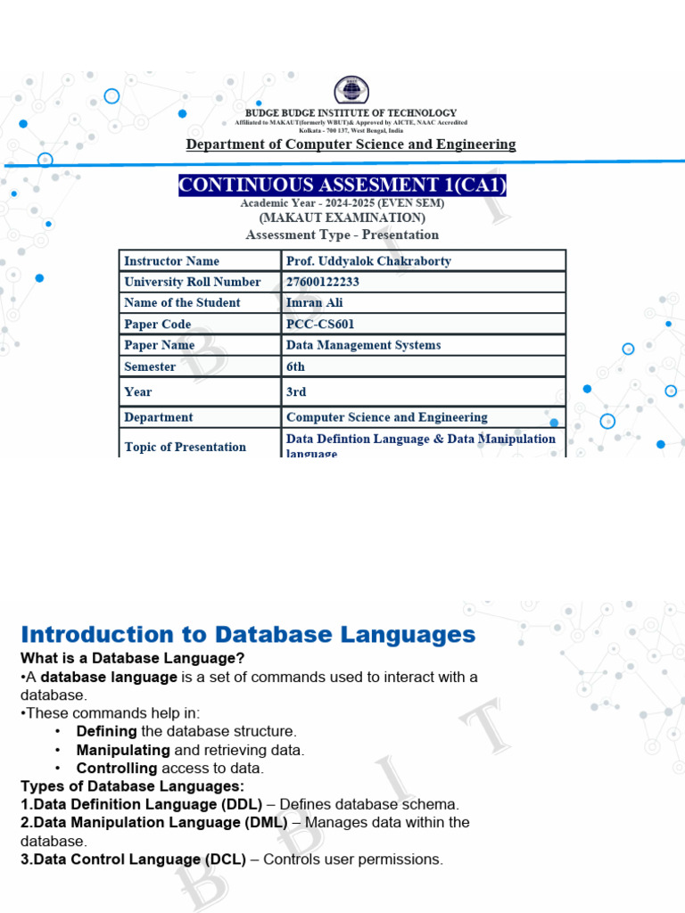 Imran Ali Cseb-Dbms | PDF | Computer Programming | Databases
