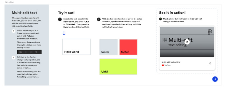 Multi-Edit Text Editing in Figma | PDF