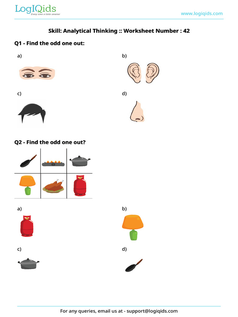 Analytical Thinking Worksheet 42 | PDF