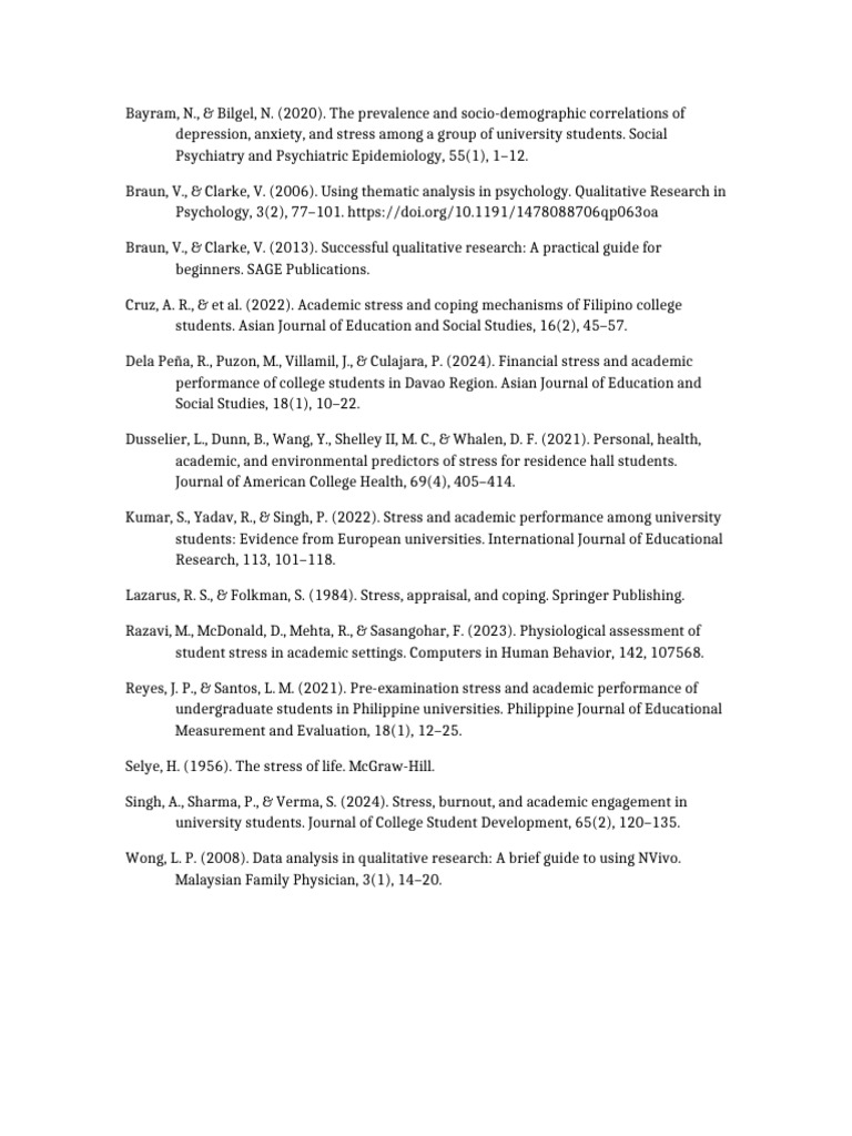 University Students' Stress and Coping | PDF