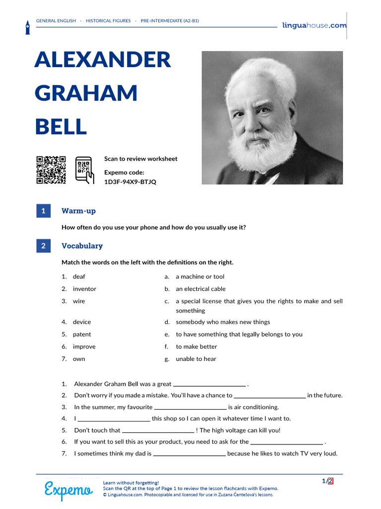 Alexander Graham Bell: Inventor Overview | PDF | Telephone | Human ...