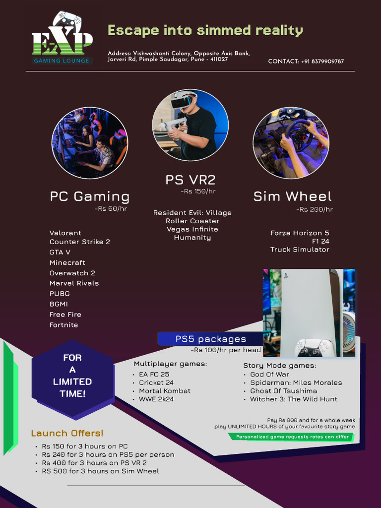 Unlimited Gaming Hours in Pune | PDF