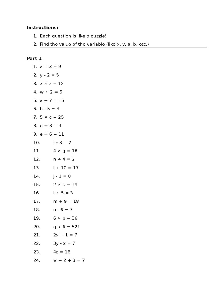 small equations | PDF | Length