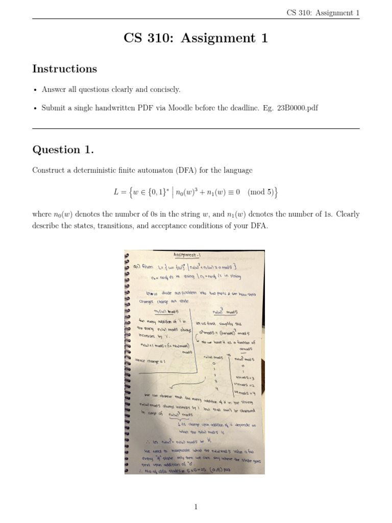 Assignment 1 Solutions | PDF | String (Computer Science) | Algorithms