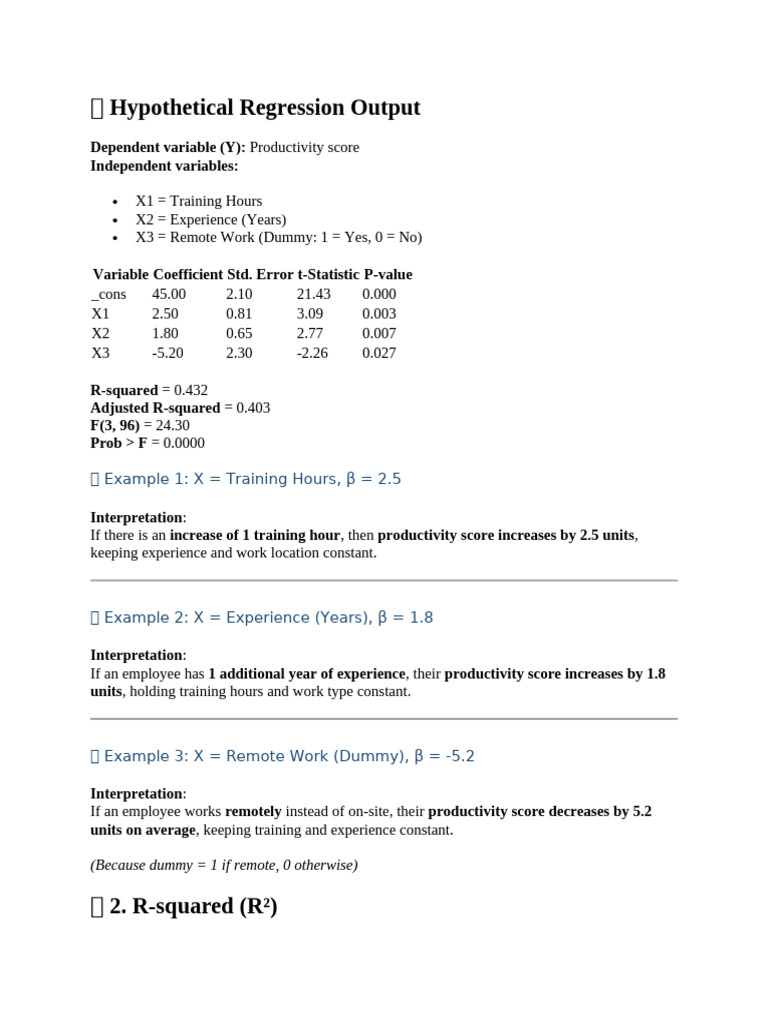 QTR | PDF | Coefficient Of Determination | Dependent And Independent ...