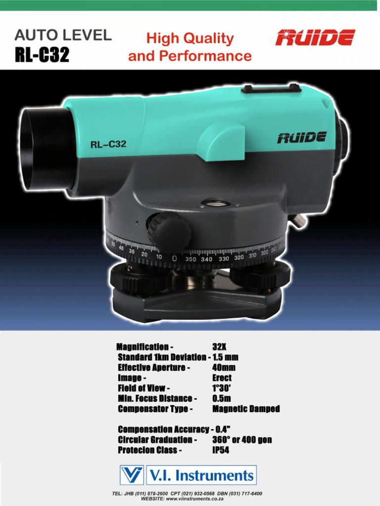 Ruide RL c32 Auto Level | PDF