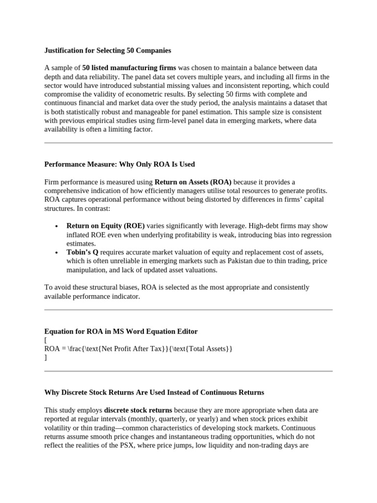 Justification of External Questions | PDF | Economics | Business