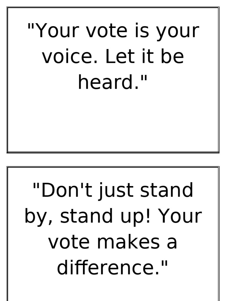 Empowering Voting Messages | PDF