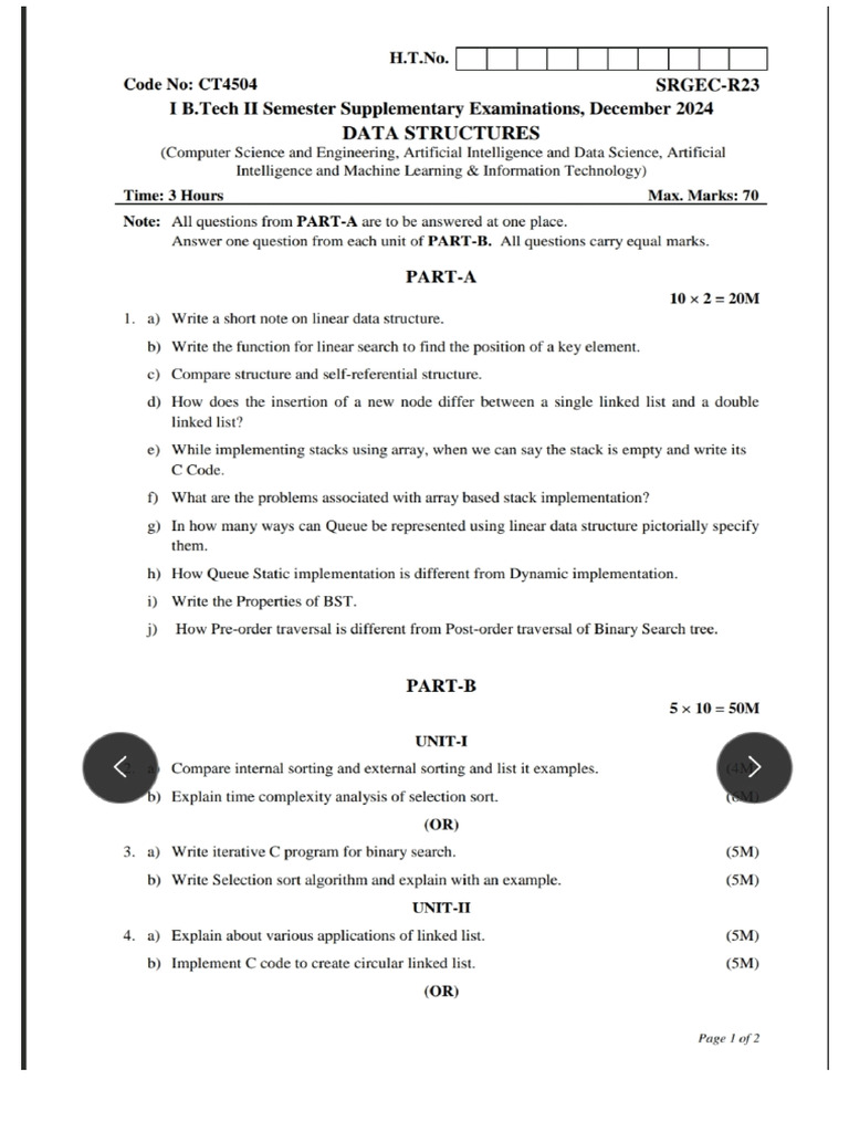 Model Paper 4 | PDF