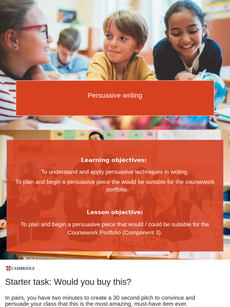 Persuasive Writing Techniques | PDF | Communication | Social Psychology