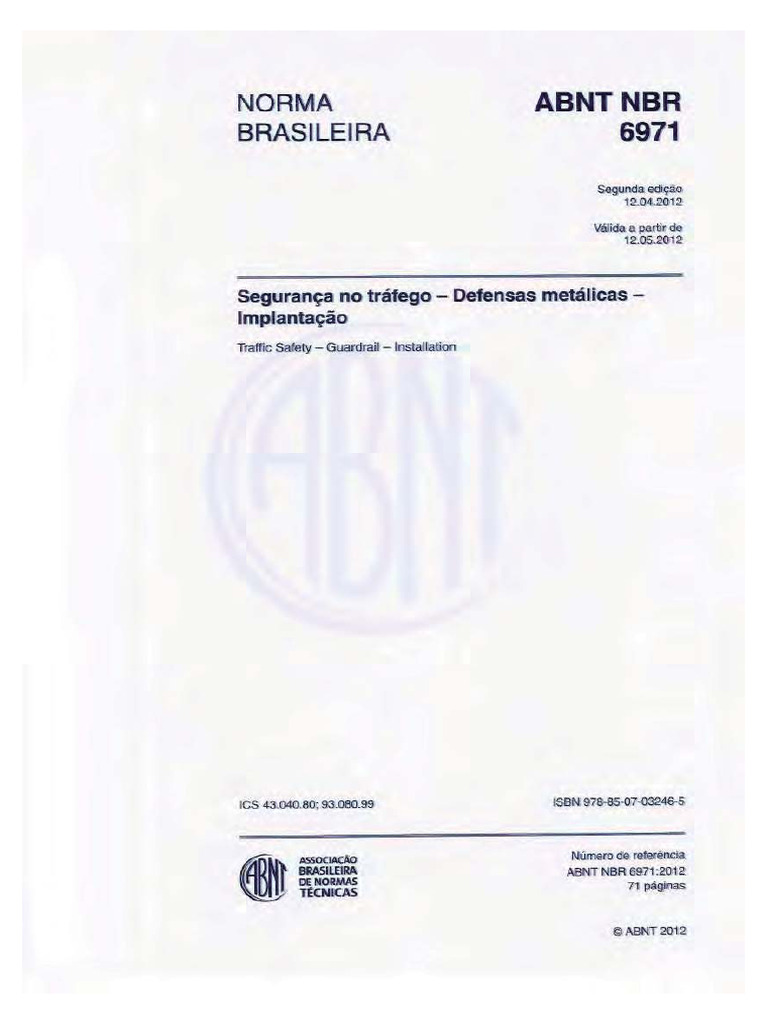NBR 6971-2012-Defensas-Procedimentos | PDF