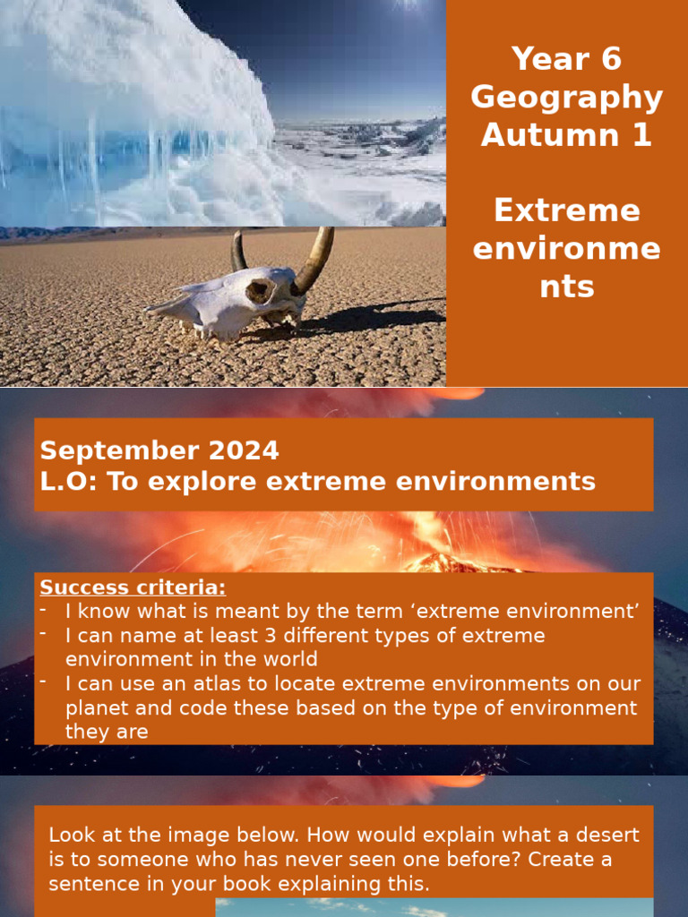 Year 6 Geography: Extreme Environments | PDF