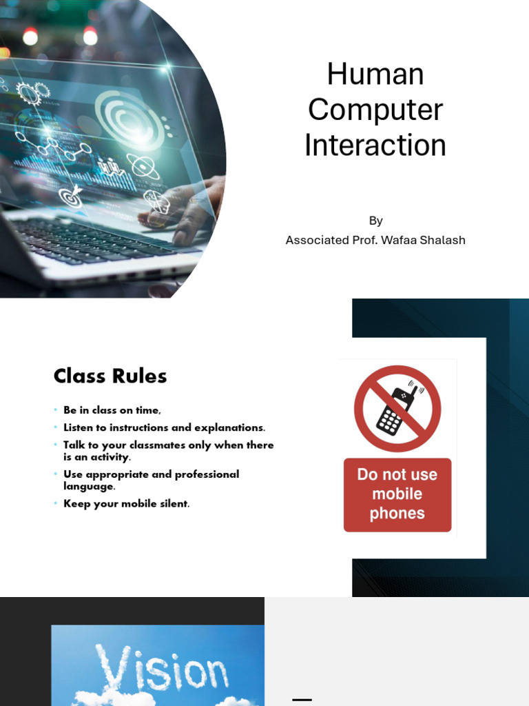 Human-Computer Interaction Course Overview | PDF | Human–Computer ...