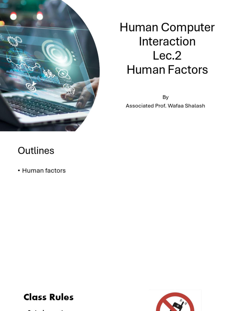 Human Computer Interaction Lec2 | PDF | Human–Computer Interaction ...