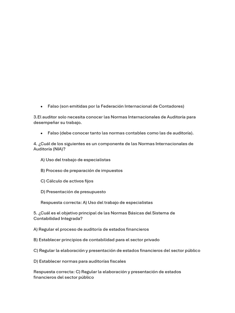 Normas de Auditoría y NIA Explicadas | PDF