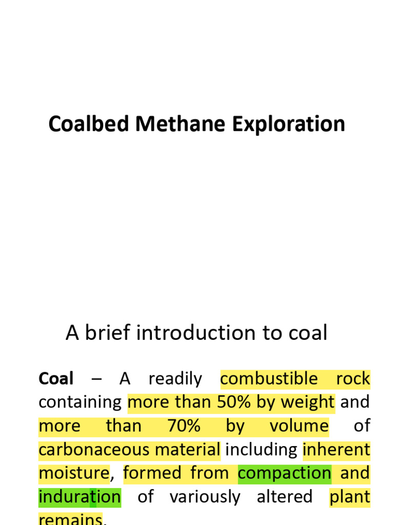 Coalbed Methane Exploration | PDF | Coal | Petroleum Reservoir