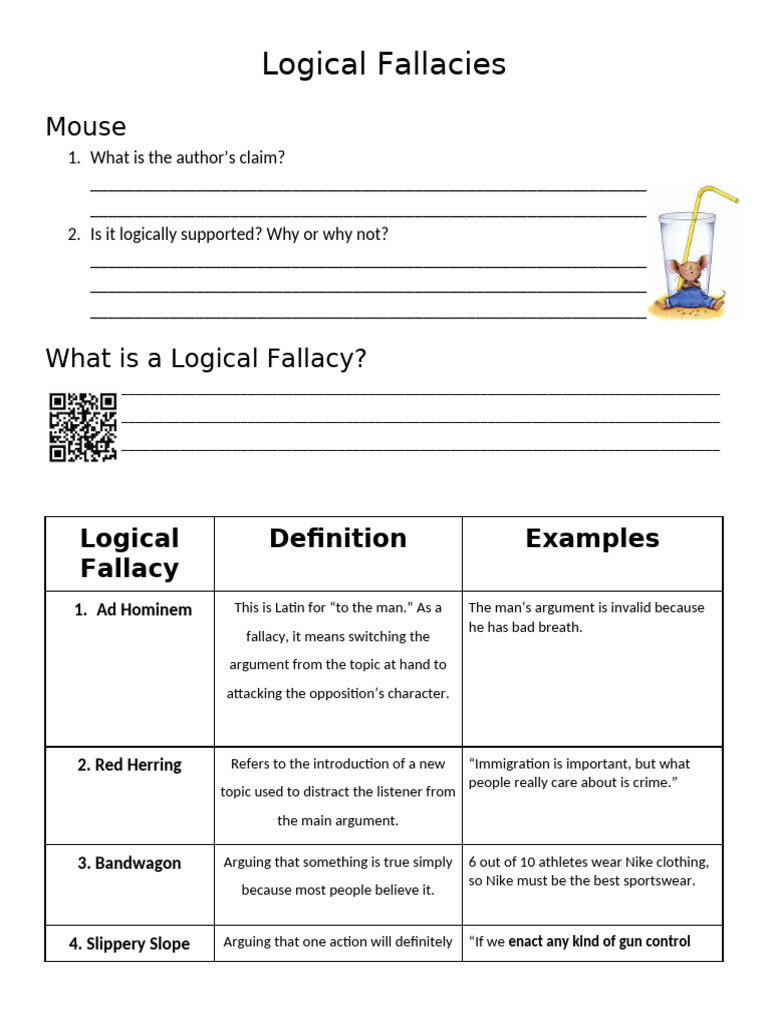 Understanding Common Logical Fallacies | PDF | Fallacy | Logic