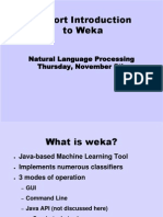 Weka Tutorial