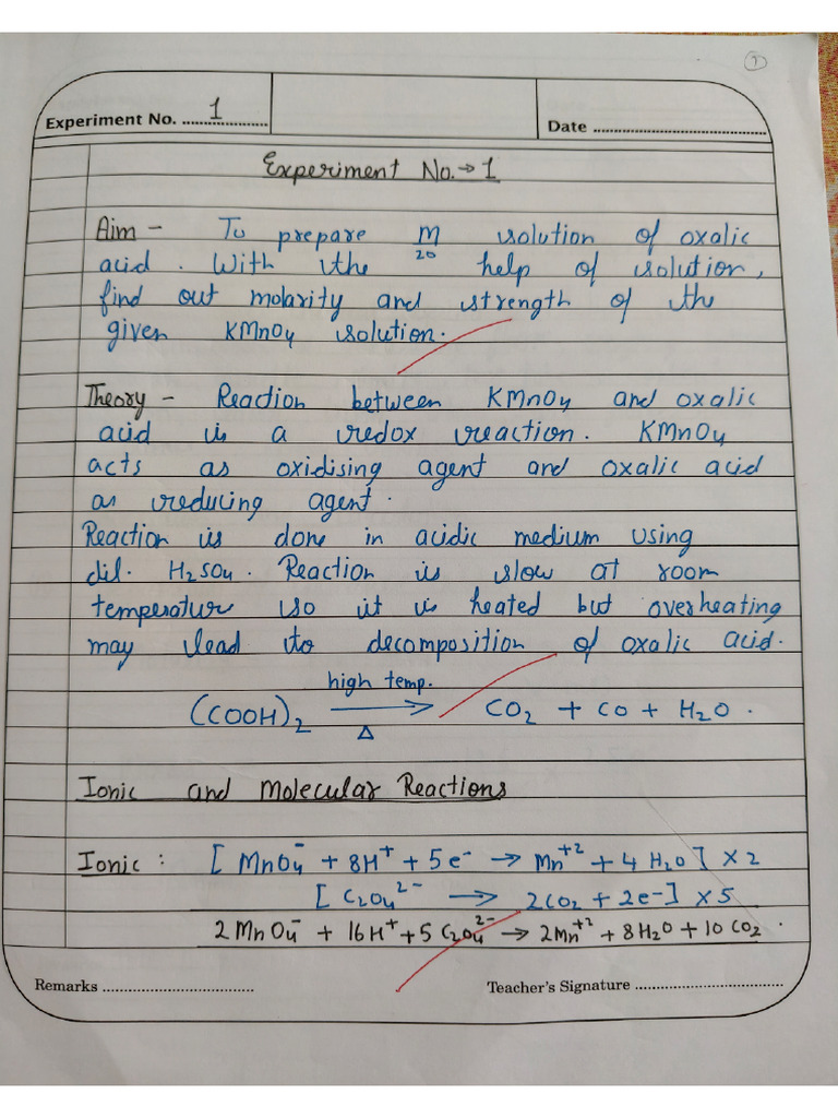 Class XII Titration Reading | PDF