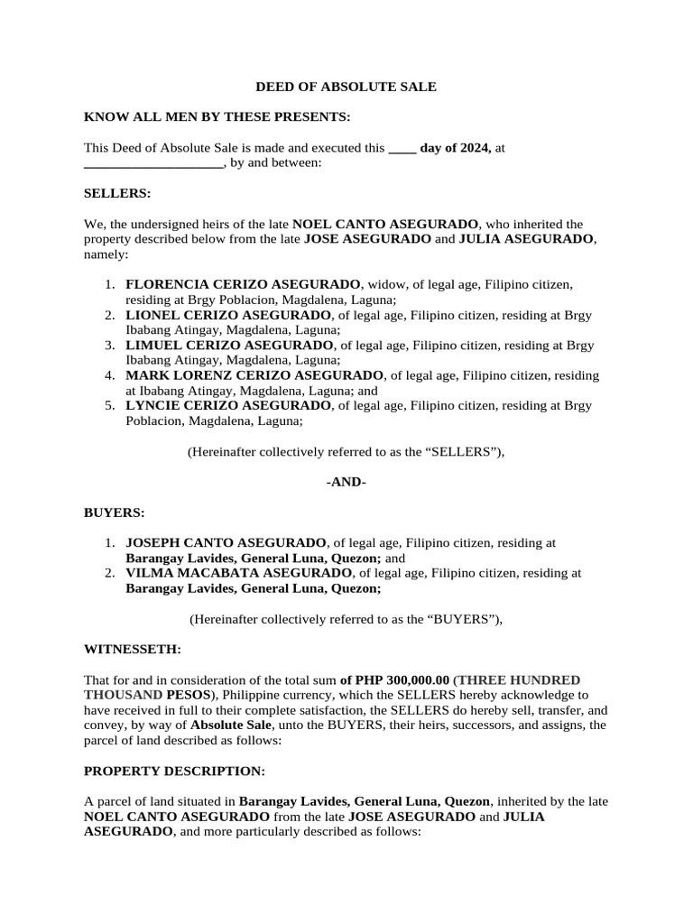 Doas | PDF | Civil Law (Common Law) | Common Law