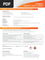 General Purpose Cement Safety Data Sheet | PDF